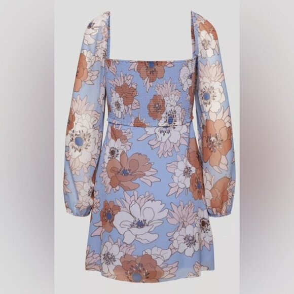 💥NEW TO CLOSET💥 Aritzia Wilfred Villa Pleated Chiffon Dress - Picture 3 of 10